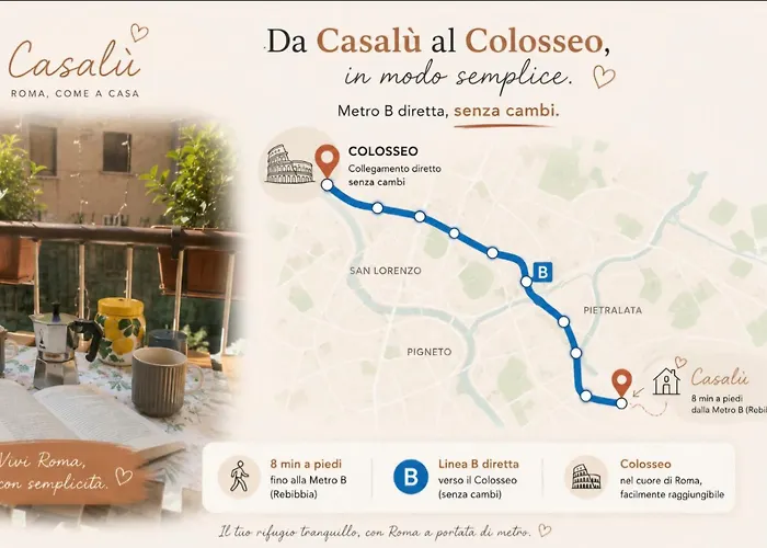 Casalú - Giardino Privato Parcheggio Metro B